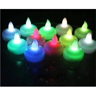 Colourful water candle 12pc...